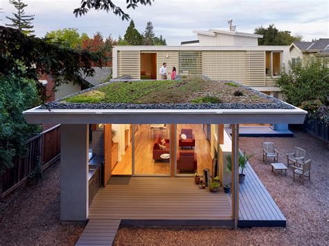 house with green roof